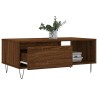 Table basse Chêne marron 90x50x36,5 cm Bois d'ingénierie 617083617083