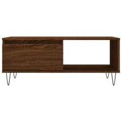 Table basse Chêne marron 90x50x36,5 cm Bois d'ingénierie 617083617083