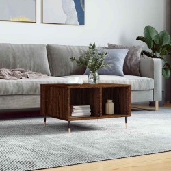 Table basse Chêne marron 60x50x36,5 cm Bois d'ingénierie 617087617087