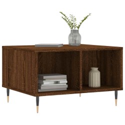 Table basse Chêne marron 60x50x36,5 cm Bois d'ingénierie 617087617087