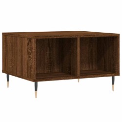 Table basse Chêne marron 60x50x36,5 cm Bois d'ingénierie 617087617087
