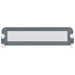 Barrière de sécurité de lit d'enfant Gris 120x42 cm Polyester 617089617089