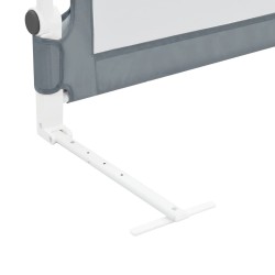 Barrière de sécurité de lit d'enfant Gris 120x42 cm Polyester 617089617089