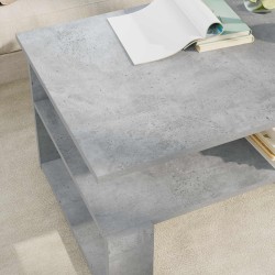 Table basse Gris béton 90 x 50 x 40 cm Bois d'ingénierie 617090617090