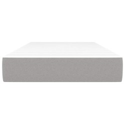 Matelas de lit à ressorts ensachés fermeté moyenne gris clair 120x190x20 cm 617094617094
