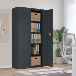 Classeur anthracite 90x40x180 cm Acier 617095617095