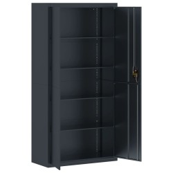 Classeur anthracite 90x40x180 cm Acier 617095617095