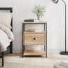 Table de chevet chêne sonoma 40x42x56 cm bois d'ingénierie 617097617097