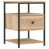 Table de chevet chêne sonoma 40x42x56 cm bois d'ingénierie 617097617097