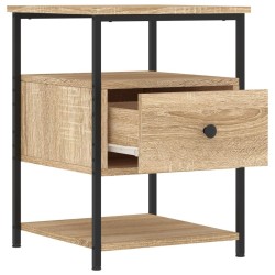 Table de chevet chêne sonoma 40x42x56 cm bois d'ingénierie 617097617097