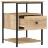 Table de chevet chêne sonoma 40x42x56 cm bois d'ingénierie 617097617097