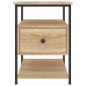 Table de chevet chêne sonoma 40x42x56 cm bois d'ingénierie 617097617097