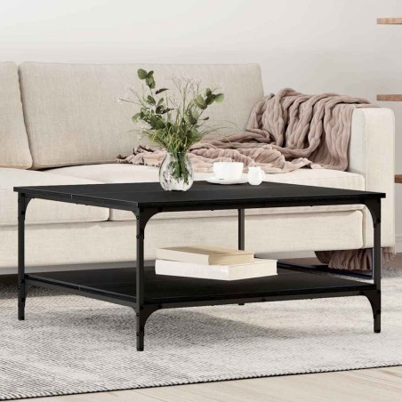 Table basse Chêne noir 80 x 80 x 40 cm Bois d'ingénierie 617100617100