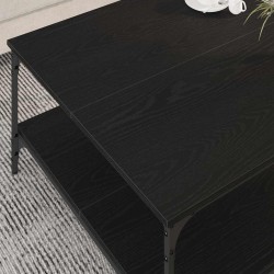 Table basse Chêne noir 80 x 80 x 40 cm Bois d'ingénierie 617100617100