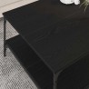 Table basse Chêne noir 80 x 80 x 40 cm Bois d'ingénierie 617100617100