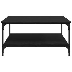 Table basse Chêne noir 80 x 80 x 40 cm Bois d'ingénierie 617100617100