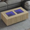 Table basse avec LED infini chêne sonoma 116x69x40 cm 617102617102