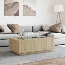 Table basse avec LED infini chêne sonoma 116x69x40 cm 617102617102