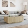 Table basse avec LED infini chêne sonoma 116x69x40 cm 617102617102