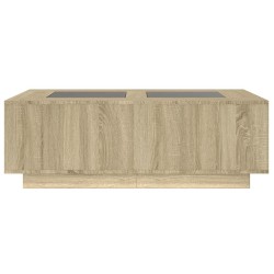 Table basse avec LED infini chêne sonoma 116x69x40 cm 617102617102