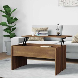 Table basse Chêne marron 80x50,5x41,5 cm Bois d'ingénierie 617104617104