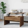 Table basse Chêne marron 80x50,5x41,5 cm Bois d'ingénierie 617104617104