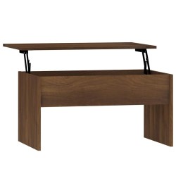 Table basse Chêne marron 80x50,5x41,5 cm Bois d'ingénierie 617104617104