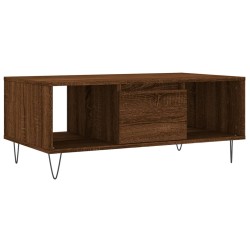Table basse Chêne marron 90x50x36,5 cm Bois d'ingénierie 617106617106