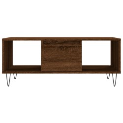 Table basse Chêne marron 90x50x36,5 cm Bois d'ingénierie 617106617106