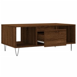 Table basse Chêne marron 90x50x36,5 cm Bois d'ingénierie 617106617106