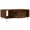 Table basse Chêne marron 90x50x36,5 cm Bois d'ingénierie 617106617106
