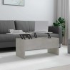 Table basse gris béton 102x50,5x46,5 cm bois d'ingénierie 617107617107