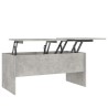 Table basse gris béton 102x50,5x46,5 cm bois d'ingénierie 617107617107