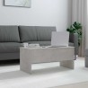 Table basse gris béton 102x50,5x46,5 cm bois d'ingénierie 617107617107