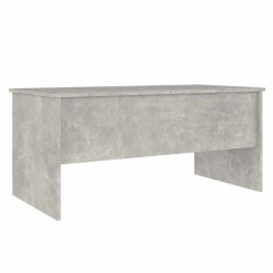 Table basse gris béton 102x50,5x46,5 cm bois d'ingénierie 617107617107