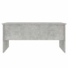 Table basse gris béton 102x50,5x46,5 cm bois d'ingénierie 617107617107