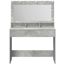 Table de Toilette avec étagère Gris béton 100 x 41 x 135 cm 617108617108
