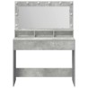 Table de Toilette avec étagère Gris béton 100 x 41 x 135 cm 617108617108