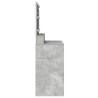 Table de Toilette avec étagère Gris béton 100 x 41 x 135 cm 617108617108