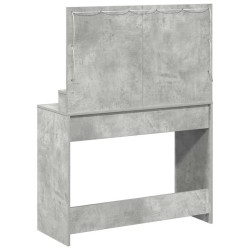 Table de Toilette avec étagère Gris béton 100 x 41 x 135 cm 617108617108