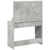 Table de Toilette avec étagère Gris béton 100 x 41 x 135 cm 617108617108