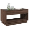 Table basse avec LED infini chêne marron 90x50x50 cm 617110617110