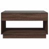 Table basse avec LED infini chêne marron 90x50x50 cm 617110617110