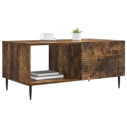 Table basse Chêne fumé 90 x 50 x 40 cm Bois d'ingénierie 617112617112