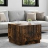 Table basse Chêne fumé 49 x 50 x 37 cm Bois d'ingénierie 617113617113