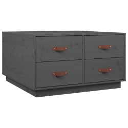 Table basse Gris 80x80x45 cm Bois massif de pin 617116617116