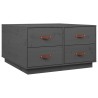 Table basse Gris 80x80x45 cm Bois massif de pin 617116617116