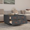 Table basse Gris 80x80x45 cm Bois massif de pin 617116617116
