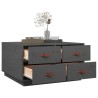 Table basse Gris 80x80x45 cm Bois massif de pin 617116617116