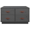 Table basse Gris 80x80x45 cm Bois massif de pin 617116617116